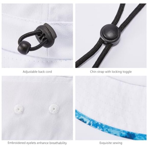 Foldable Sun Hat UPF 50+ Bucket Style Adjustable Drawstring Outdoor Adventure main image 7